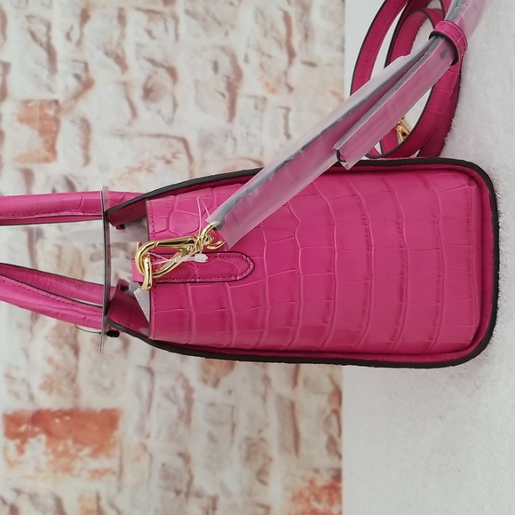 New Ralph Lauren Embossed Leather Tyler Tote - Picture 6 of 11